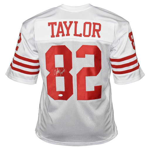 John Taylor Signed San Francisco Pro White Football Jersey (JSA) - RSA