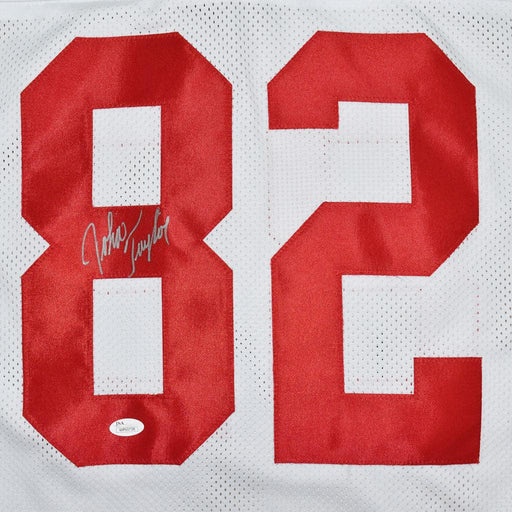 John Taylor Signed San Francisco Pro White Football Jersey (JSA) - RSA