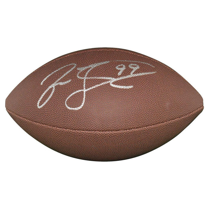 Jason Taylor Signed Wilson Official NFL Replica Football (JSA) - RSA