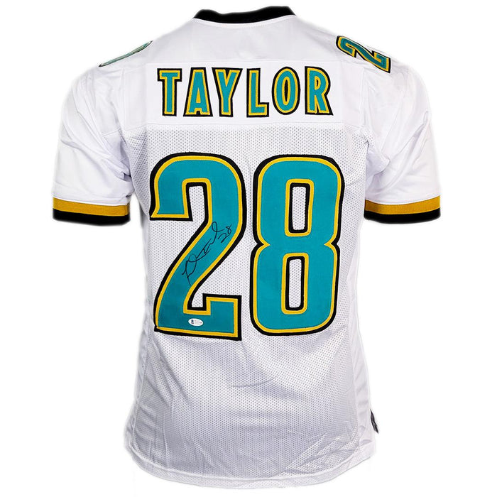 Fred Taylor Signed Jacksonville White Football Jersey (Beckett) - RSA
