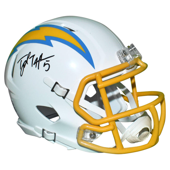 Tyrod Taylor Signed Los Angeles Chargers Mini Speed Football Helmet (JSA) - RSA