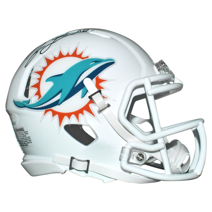 Jason Taylor Signed Miami Dolphins Mini Speed Football Helmet (JSA) - RSA