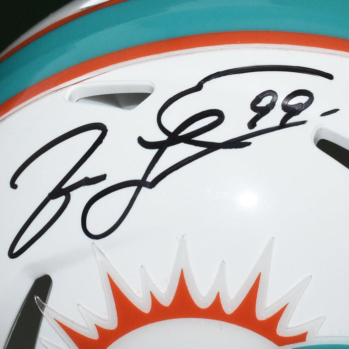 Jason Taylor Signed Miami Dolphins Mini Speed Football Helmet (JSA) - RSA