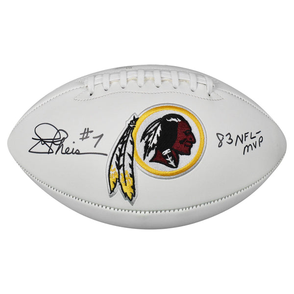 Joe Theismann Signed 83 NFL MVP Inscription Washington Redskins