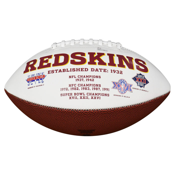 Joe Theismann Signed Washington Redskins Logo Football 83 NFL MVP Inscription (JSA) - RSA