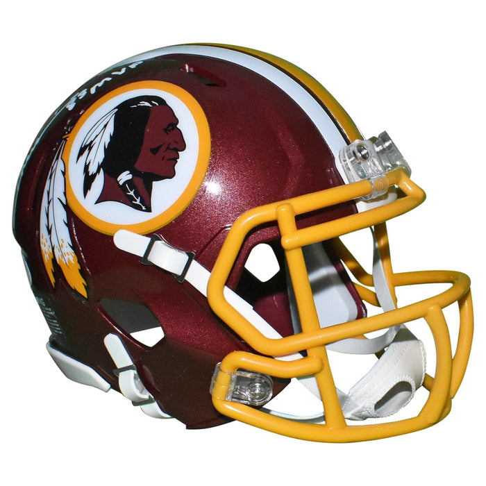 Joe Theismann Signed Inscribed 83 NFL MVP Washington Redskins Mini Speed Football Helmet (JSA) - RSA