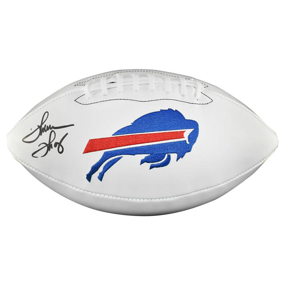 Thurman Thomas Signed Buffalo Bills Logo Football (JSA) - RSA