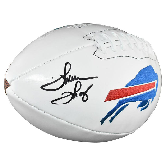 Thurman Thomas Signed Buffalo Bills Logo Football (JSA) - RSA