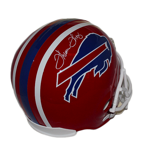 Thurman Thomas Autographed Buffalo Bills Red Full Size Replica Helmet JSA - RSA