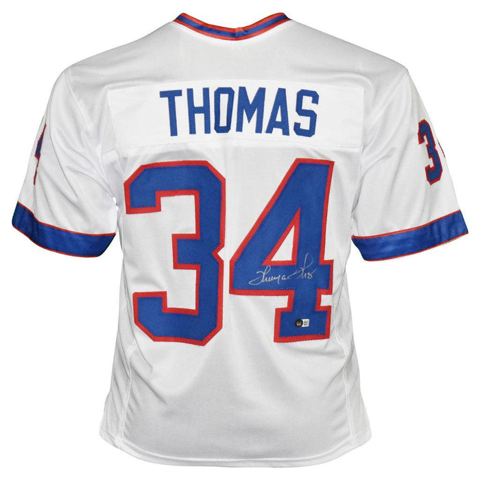Thurman Thomas Signed Buffalo White Football Jersey (Beckett) - RSA