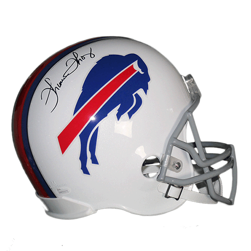 Thurman Thomas #34 Buffalo Bills White Replica Full-Size Helmet (JSA) - RSA