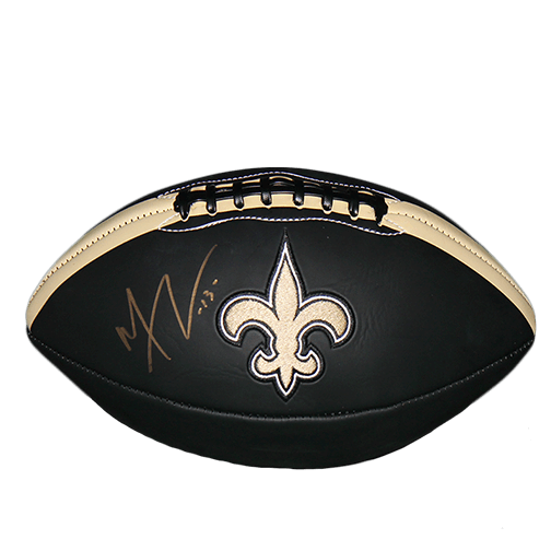 Michael Thomas New Orleans Saints Autographed Full Size Logo Black Football (JSA) - RSA