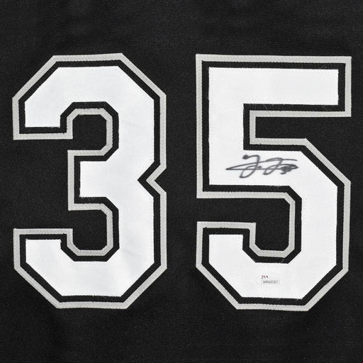 Frank Thomas Signed Chicago Black Baseball Jersey (Beckett ) - RSA