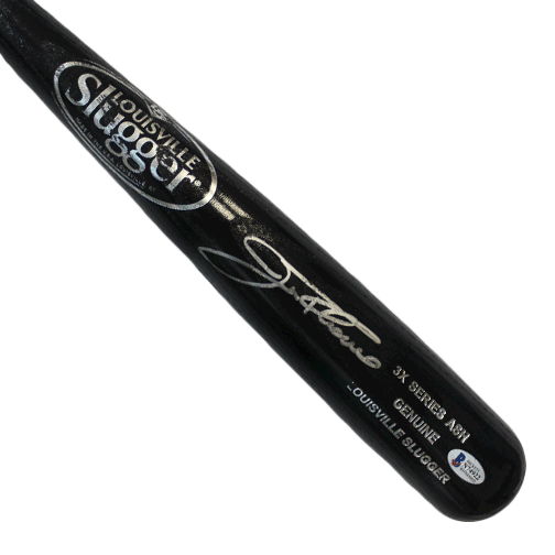 Jim Thome Autographed Full Size Louisville Slugger Black Baseball Bat (Beckett) - RSA