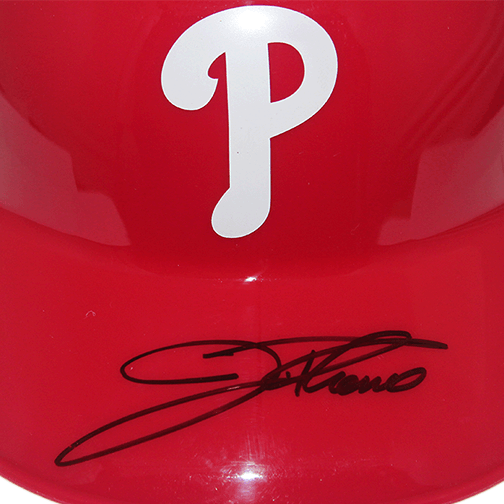 Jim Thome Autographed Philadelphia Phillies Souvenir Full Size Baseball Helmet (Beckett) - RSA