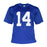 Y.A Tittle Signed Pro Edition Blue Football Jersey (JSA) HOF Inscription Included - RSA