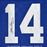 YA Tittle Signed HOF 71 Inscription New York Pro Blue Stats Football Jersey (JSA) - RSA
