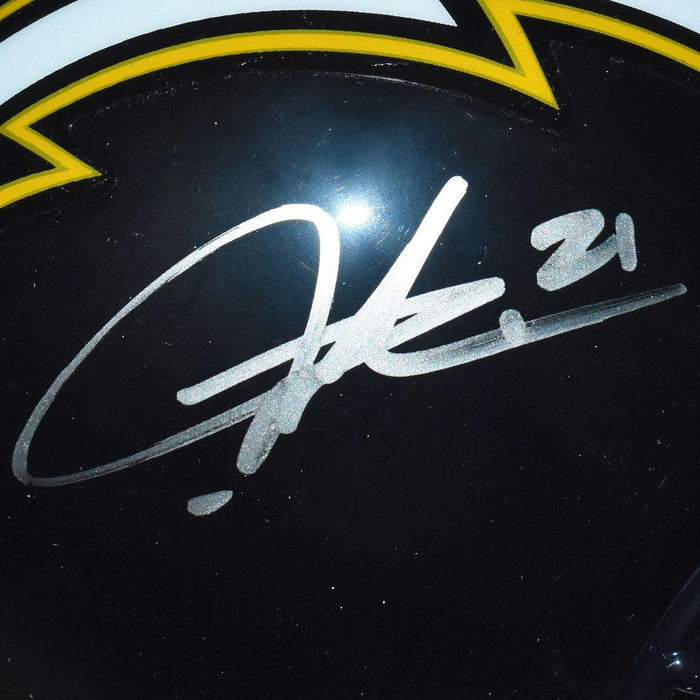 LaDainian Tomlinson Signed Los Angeles Chargers Mini 1988-06 Throwback Football Helmet (JSA) - RSA