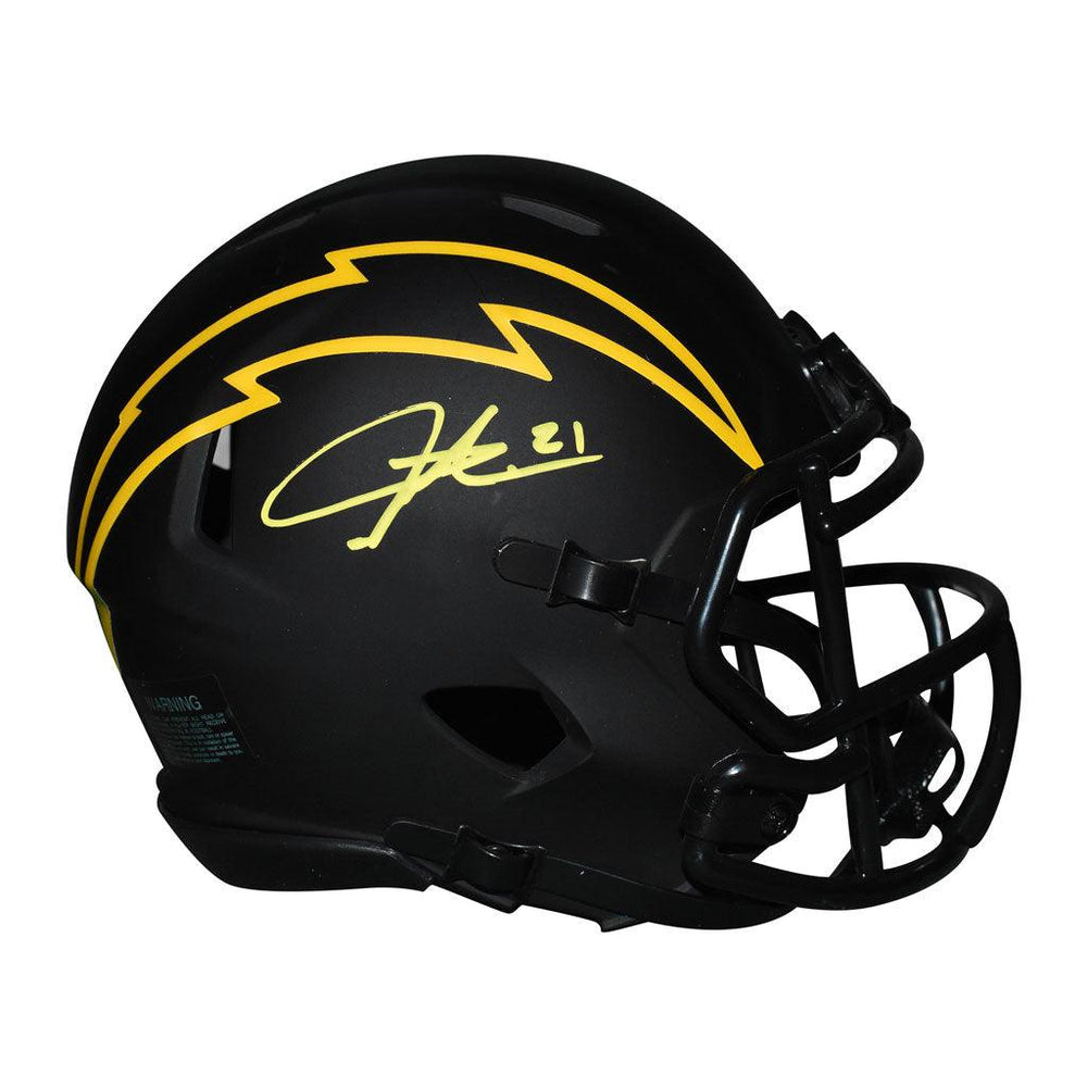 LaDainian Tomlinson Signed San Diego Chargers Eclipse Speed Mini Replica Football Helmet (JSA) - RSA