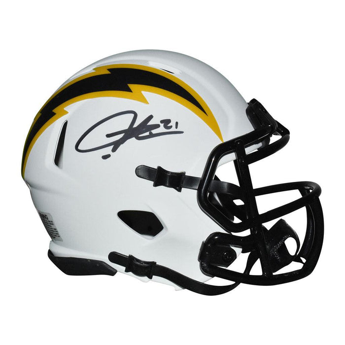 LaDainian Tomlinson Signed Los Angeles Chargers Lunar Eclipse Speed Mini Replica Football Helmet (JSA) - RSA