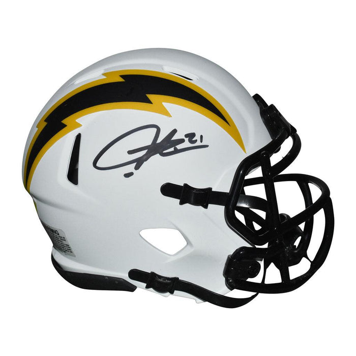 LaDainian Tomlinson Signed Los Angeles Chargers Lunar Eclipse Speed Mini Football Helmet (JSA) - RSA