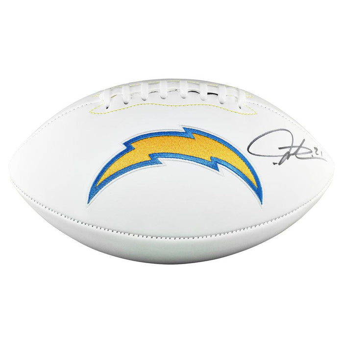 LaDainian Tomlinson Signed Los Angeles Chargers Official NFL Team Logo Football (JSA) - RSA
