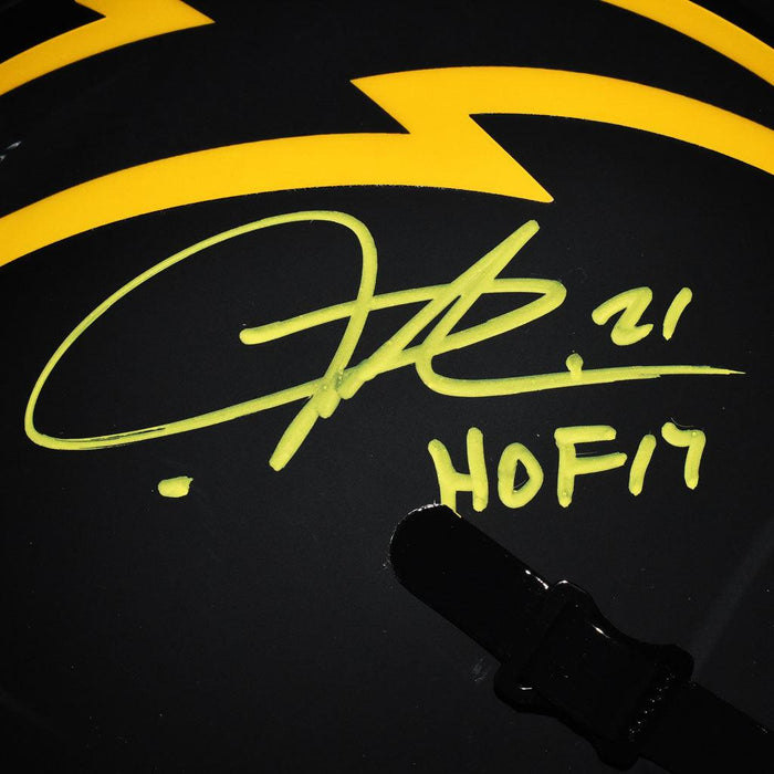 LaDainian Tomlinson Signed HOF 17 Inscription San Diego Chargers Eclipse Speed Full-Size Replica Football Helmet (JSA) - RSA