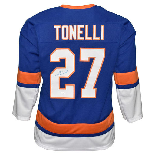 John Tonelli Signed New York Blue Hockey Jersey (JSA) - RSA