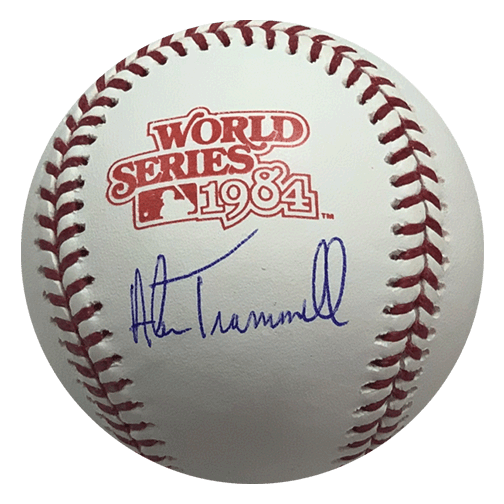 Alan Trammell Autographed Rawling 1984 World Series Official Major League Baseball (JSA) - RSA