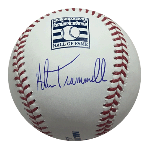 Alan Trammell Autographed Rawlings Hall of Fame Official Major League Hall of Fame Baseball JSA - RSA