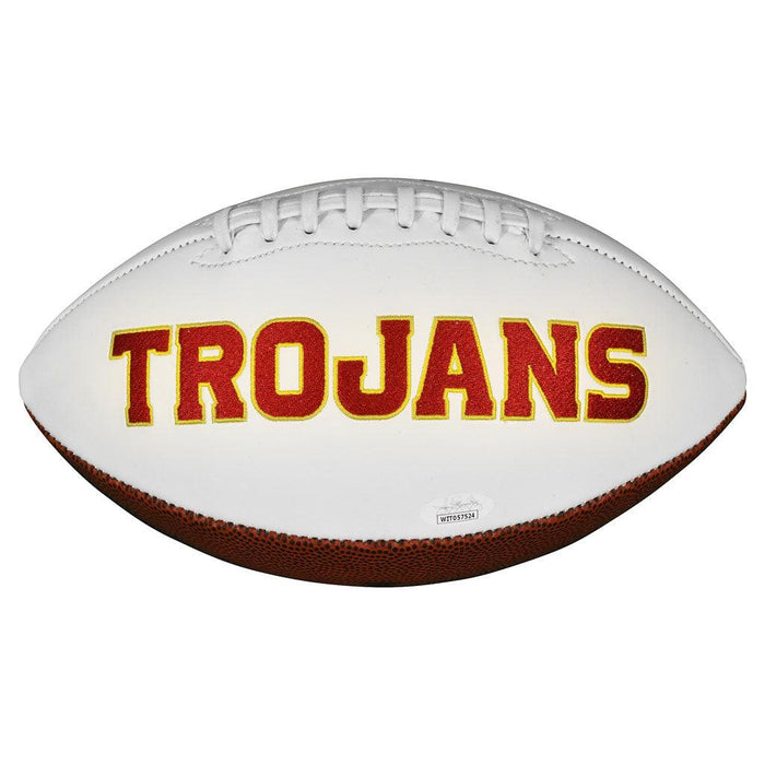 Willie McGinest Signed USC Trojans Official NFL Team Logo Football (Beckett) - RSA
