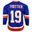 Bryan Trottier Signed New York Blue Hockey Jersey HOF 97 Inscription (JSA) - RSA