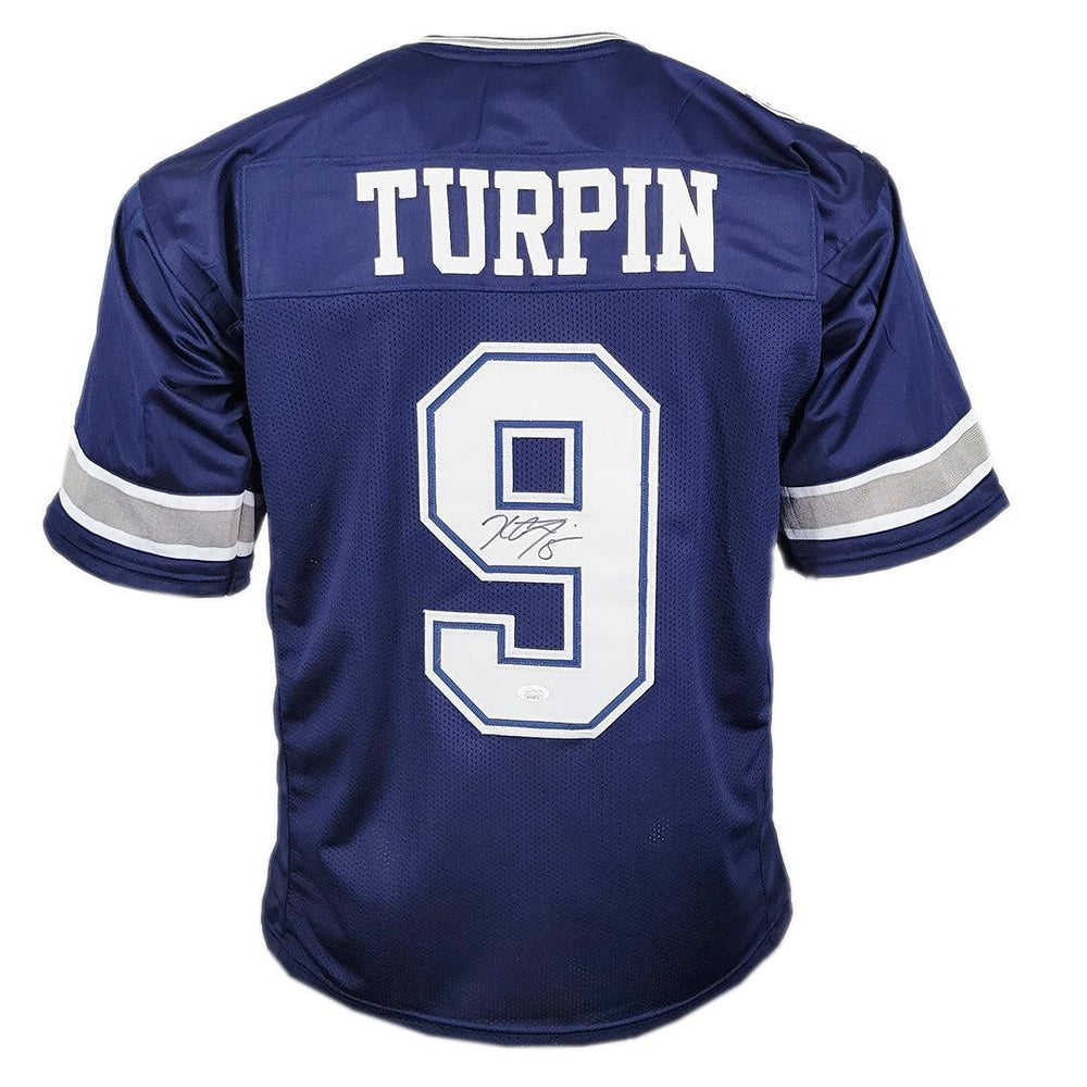 KaVontae Turpin Signed Dallas Blue Football Jersey (JSA) - RSA