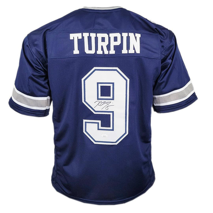 KaVontae Turpin Signed Dallas Blue Football Jersey (JSA) - RSA