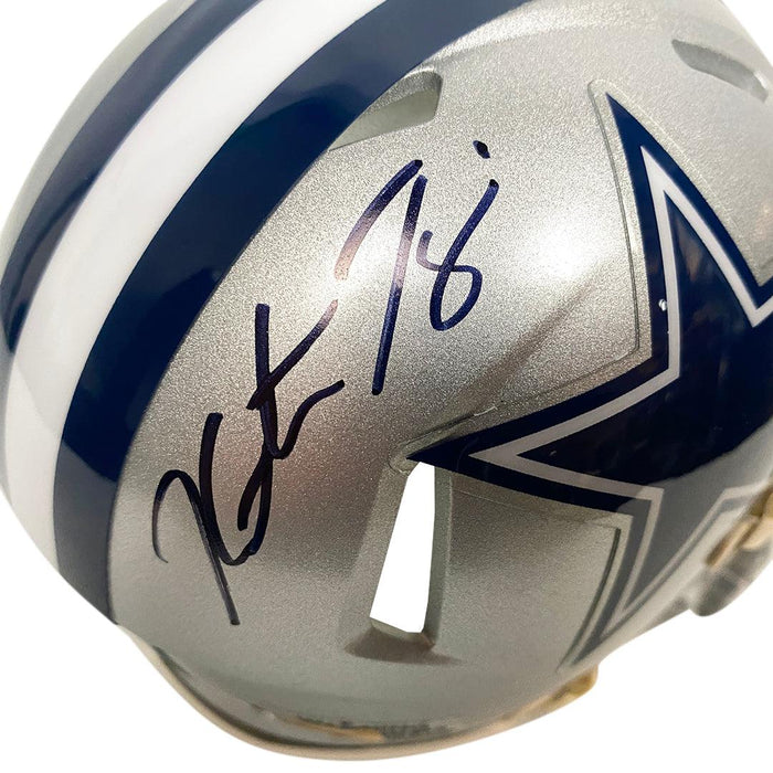 Kavontae Turpin Signed Dallas Cowboys Speed Mini Replica Football Helmet (JSA) - RSA