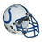 Johnny Unitas Signed Indianapolis Colts Authentic Mini White Throwback Football Helmet (JSA) - RSA