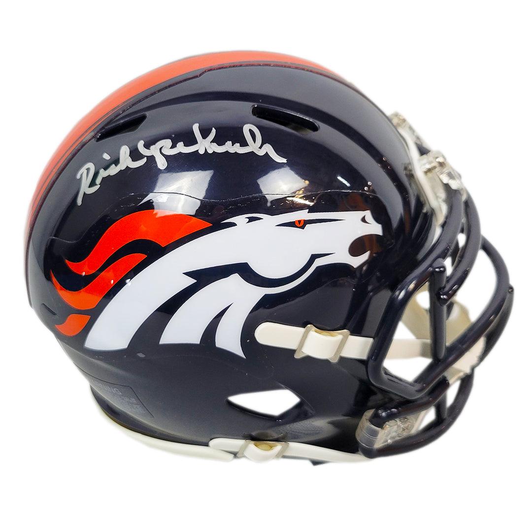 Rick Upchurch Signed Denver Broncos Speed Mini Replica Football Helmet