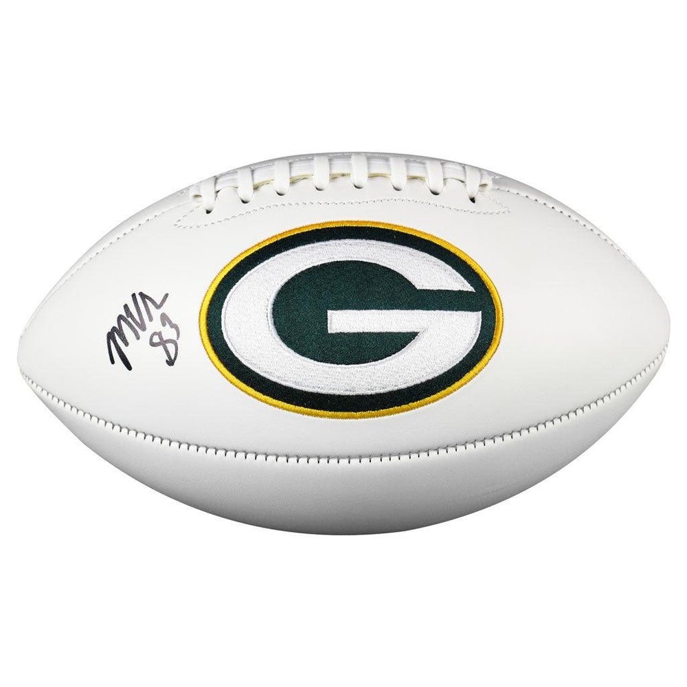 Marquez Valdes-Scantling Signed Green Bay Packers Official NFL Team Logo Football (JSA) - RSA