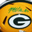 Marquez Valdes-Scantling Signed Green Ink Green Bay Packers Speed Mini Replica Yellow Football Helmet (JSA) - RSA