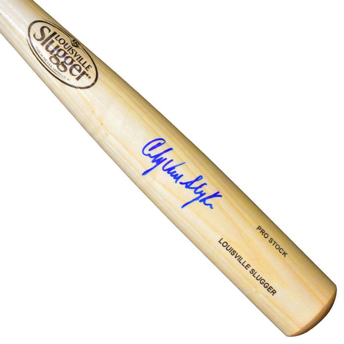 Andy Van Slyke Signed Louisville Slugger Official MLB Blonde Baseball Bat (JSA) - RSA