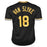 Andy Van Slyke Signed Pittsburgh Black Baseball Jersey (JSA) - RSA