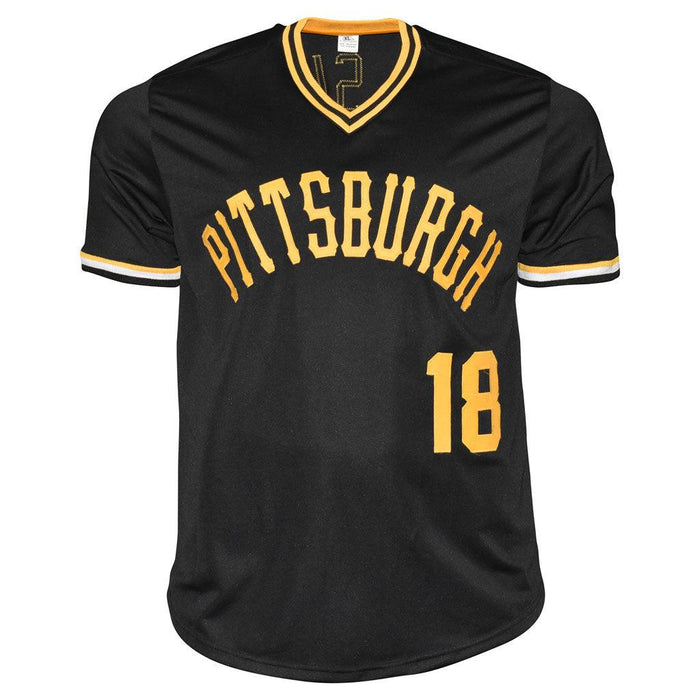 Andy Van Slyke Signed Pittsburgh Black Baseball Jersey (JSA) - RSA