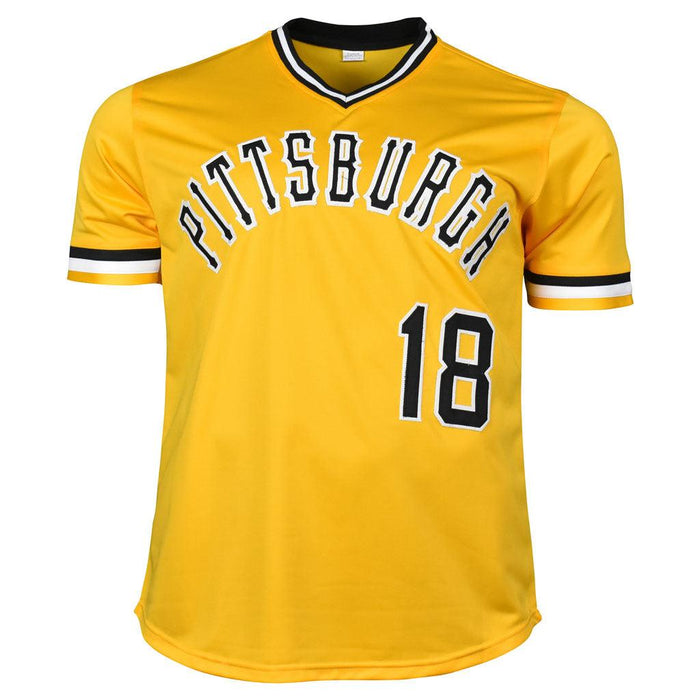 Andy Van Slyke Signed Pittsburgh Yellow Baseball Jersey (JSA) — RSA