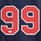 Charlie Sheen Vaughn Signed Major League Blue Baseball Jersey (JSA) - RSA