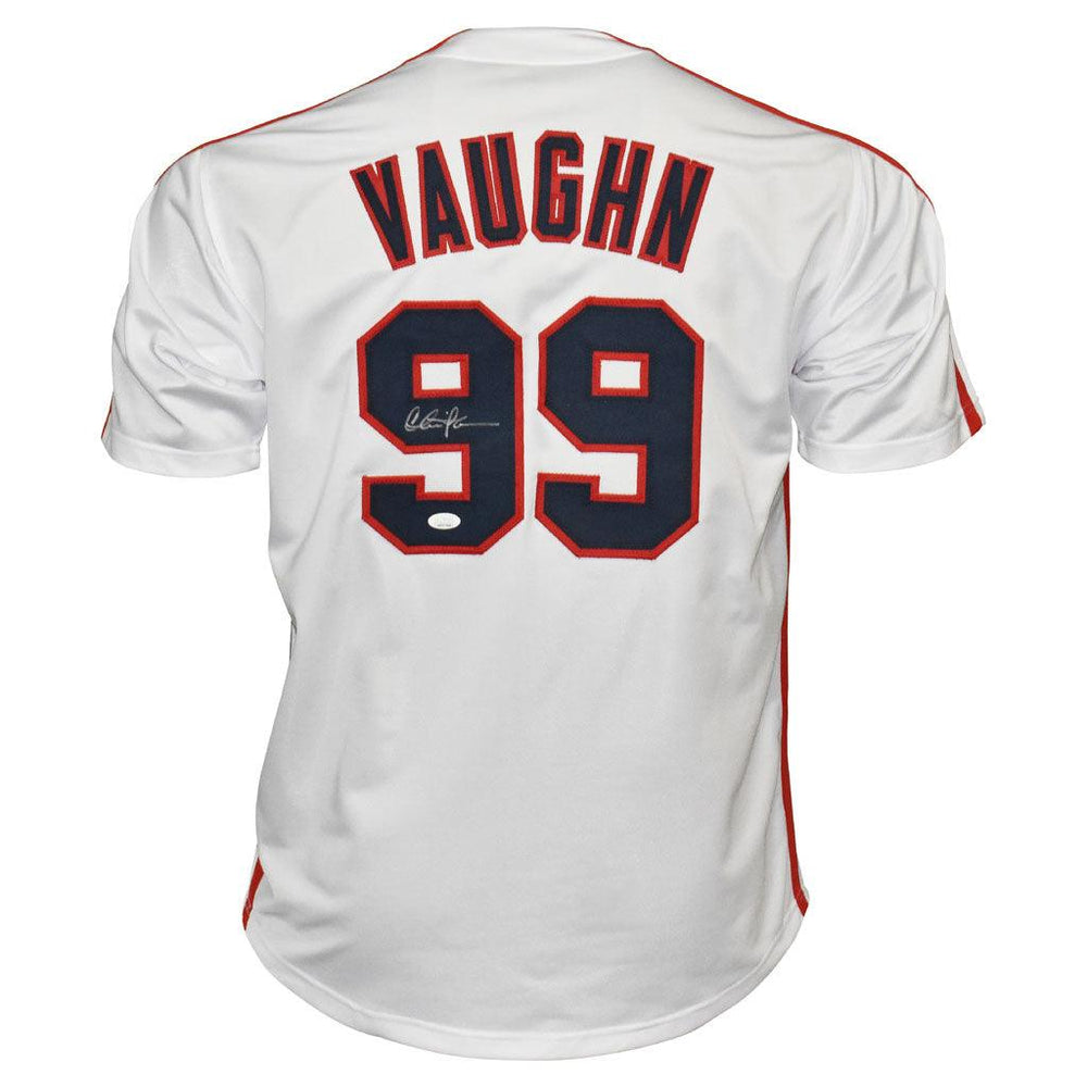 Charlie Sheen Signed Major League Cleveland White Baseball Jersey (JSA)