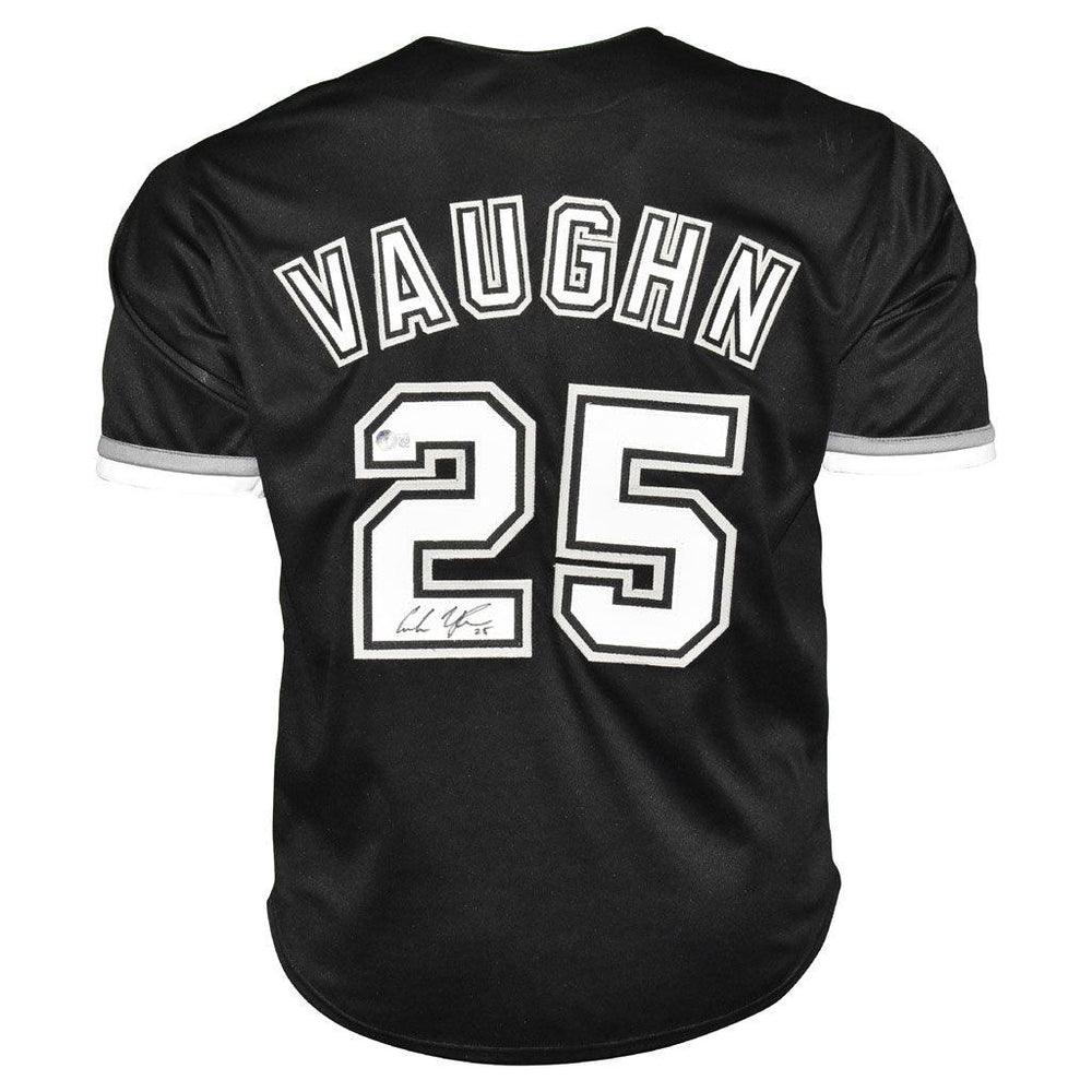 Andrew Vaughn Signed Chicago Black Baseball Jersey (Beckett) - RSA