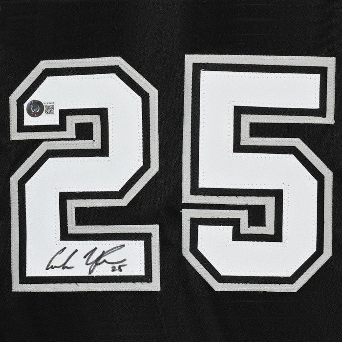 Andrew Vaughn Signed Chicago Black Baseball Jersey (Beckett) - RSA