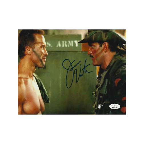 Jesse "The Body" Ventura Autographed 8 x 10 Photo (JSA) W/ Arnold Schwarzenegger - RSA