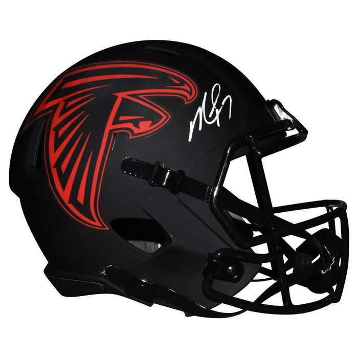 Michael Vick Signed Atlanta Falcons Eclipse Speed Full-Size Replica Football Helmet (JSA) - RSA