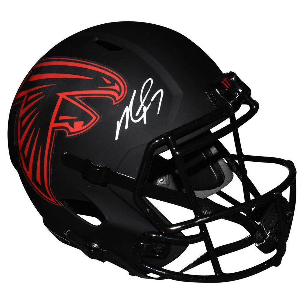 Michael Vick Signed Atlanta Falcons Eclipse Speed Full-Size Replica Football Helmet (JSA) - RSA